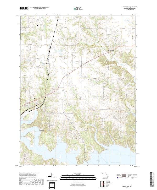 Stoutsville, MO — USGS 7.5-minute topo (2021)