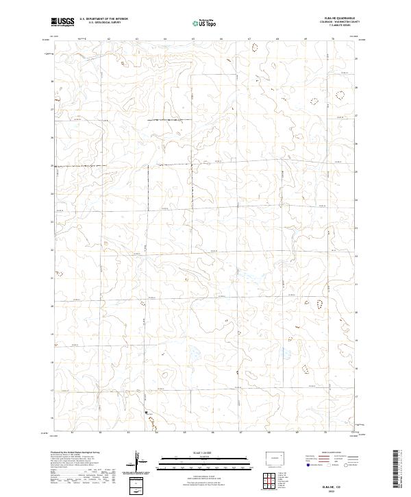 Elba NE, CO — USGS 7.5-minute topo (2022)