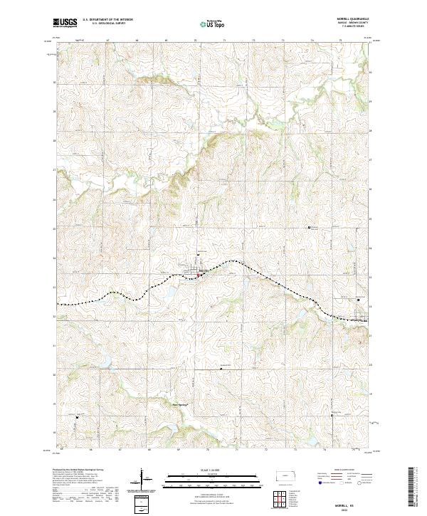 Morrill, KS — USGS 7.5-minute topo (2022)