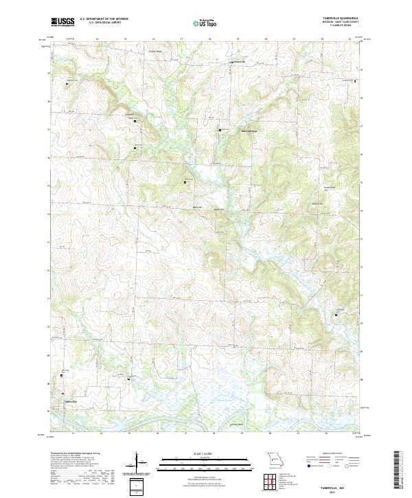Taberville, MO — USGS 7.5-minute topo (2021)