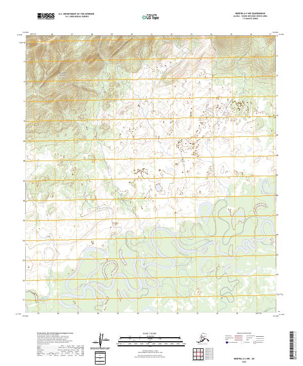 Medfra A-3 NW, AK — USGS 7.5-minute topo (2024)