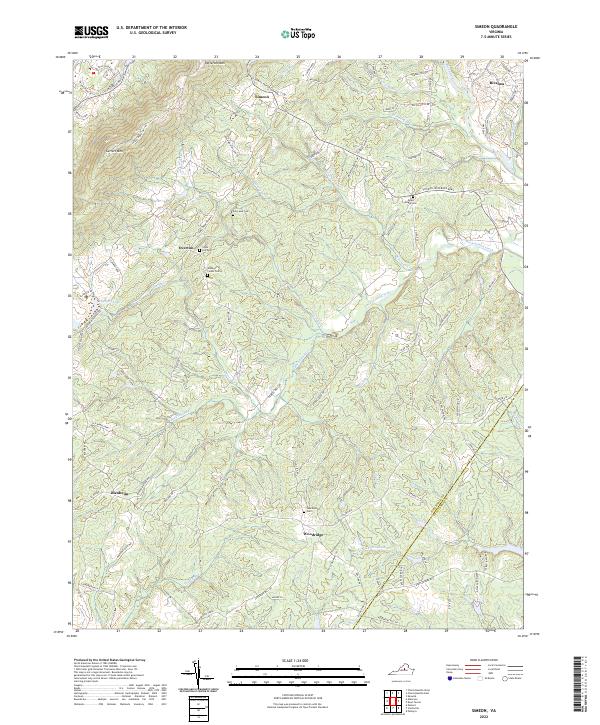 Simeon, VA — USGS 7.5-minute topo (2022)