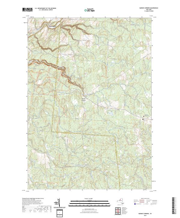 Barnes Corners, NY — USGS 7.5-minute topo (2023)