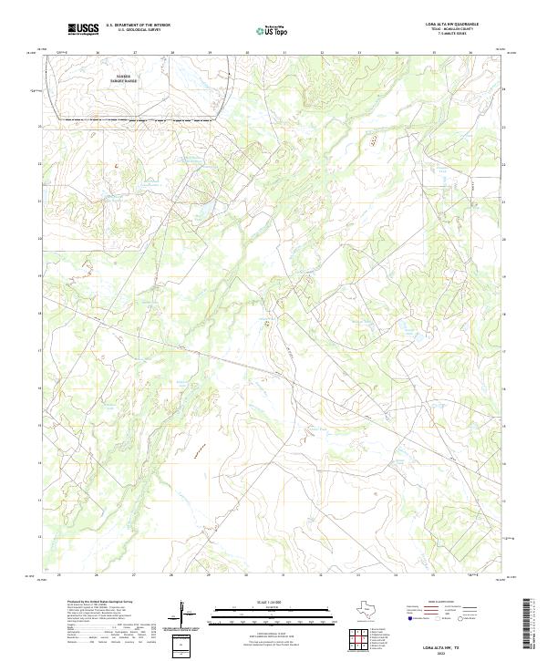 Loma Alta NW, TX — USGS 7.5-minute topo (2022)