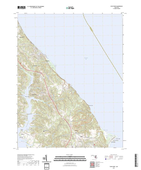 Cove Point, MD — USGS 7.5-minute topo (2023)