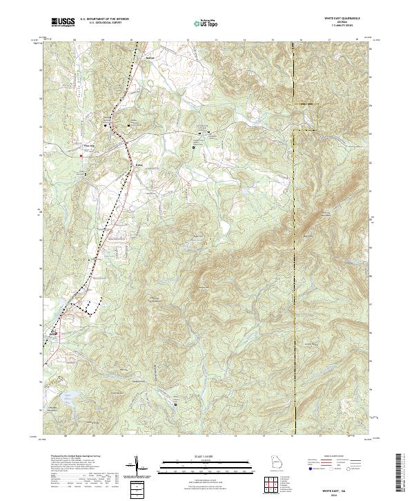 White East, GA — USGS 7.5-minute topo (2024)
