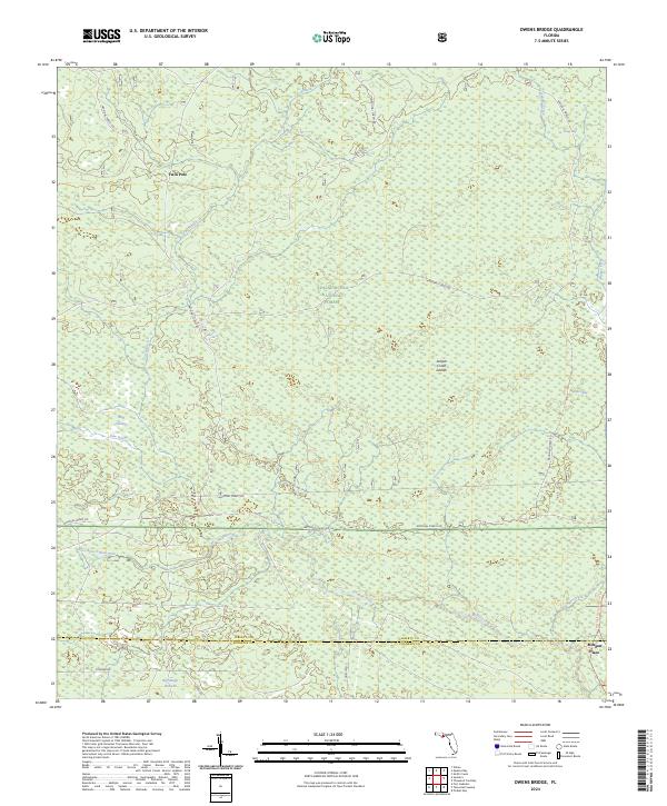 Owens Bridge, FL — USGS 7.5-minute topo (2024)