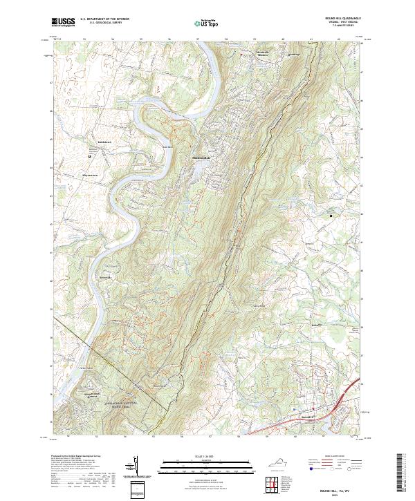 Round Hill, VA-WV — USGS 7.5-minute topo (2022)