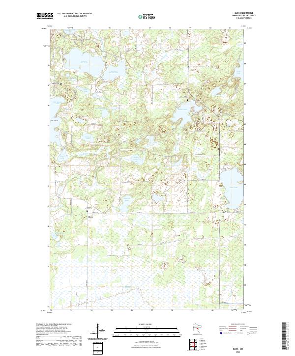 Glen, MN — USGS 7.5-minute topo (2022)