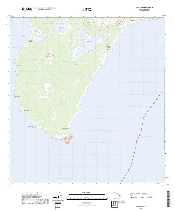 Niihau South, HI — USGS 7.5-minute topo (2024)