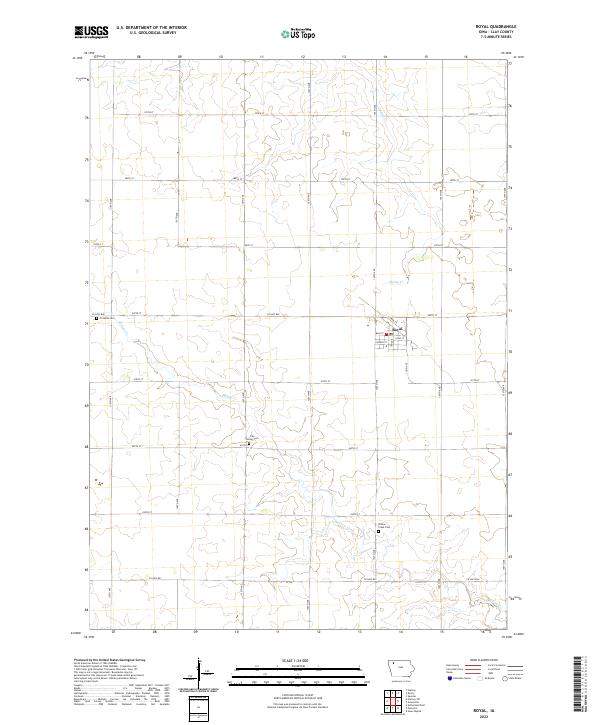 Royal, IA — USGS 7.5-minute topo (2022)