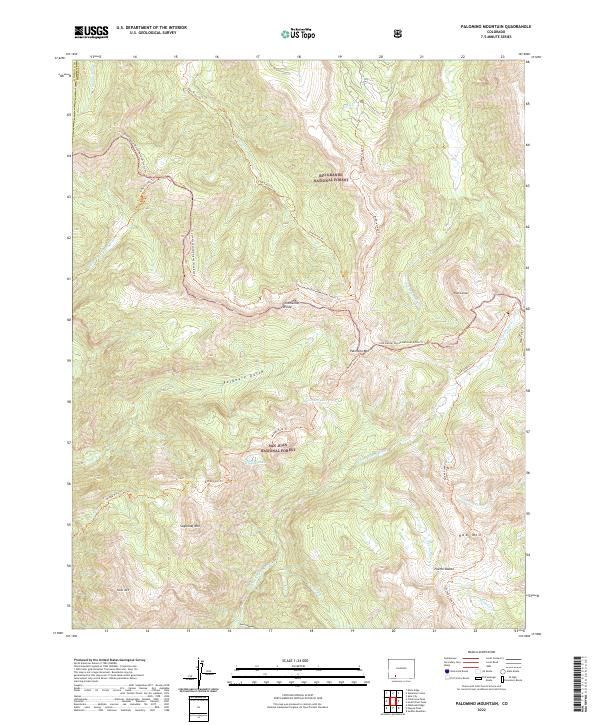 Palomino Mountain, CO — USGS 7.5-minute topo (2022)