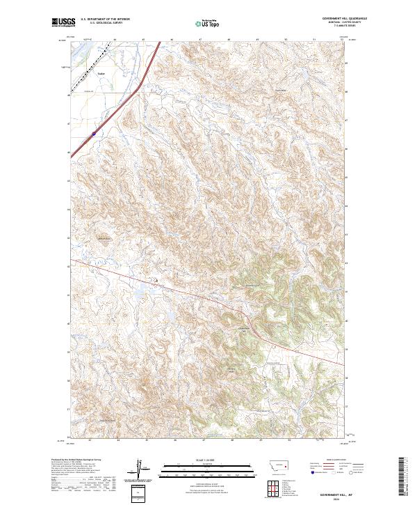 Government Hill, MT — USGS 7.5-minute topo (2024)