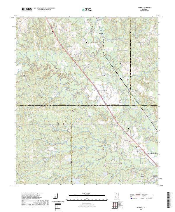 Sanford, MS — USGS 7.5-minute topo (2024)