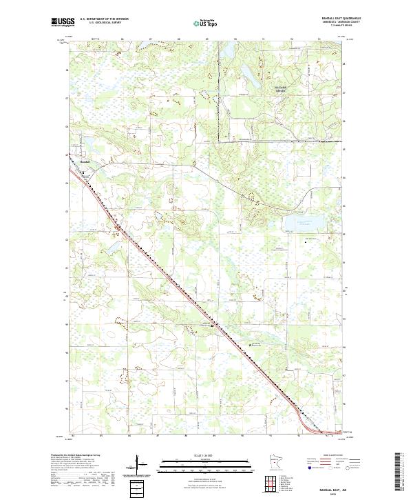 Randall East, MN — USGS 7.5-minute topo (2022)