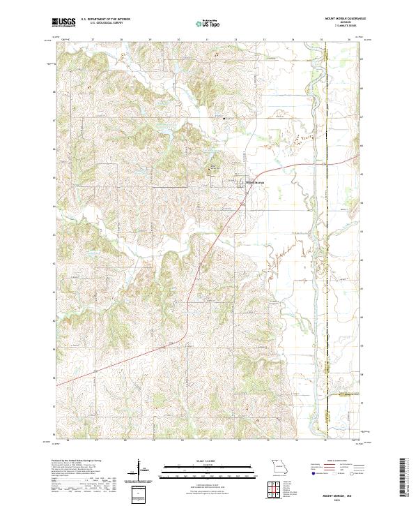 Mount Moriah, MO — USGS 7.5-minute topo (2021)