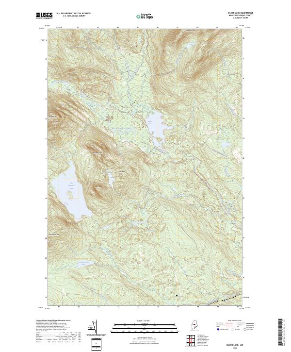 Silver Lake, ME — USGS 7.5-minute topo (2024)