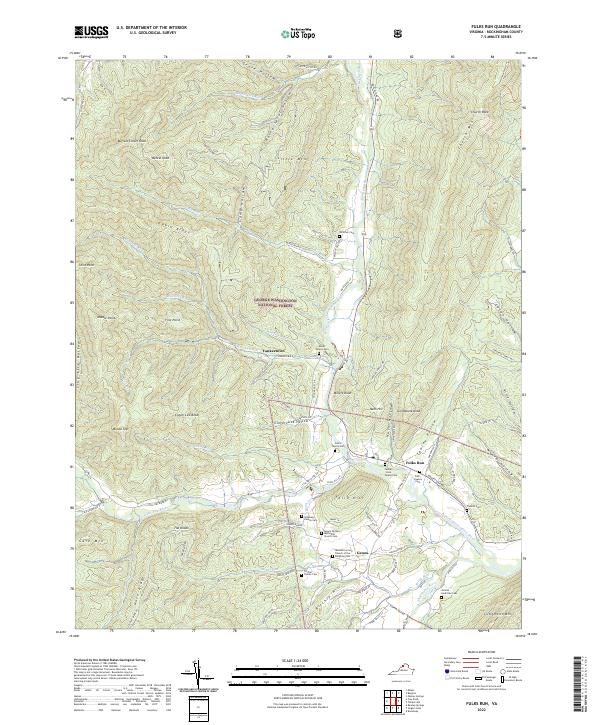 Fulks Run, VA — USGS 7.5-minute topo (2022)