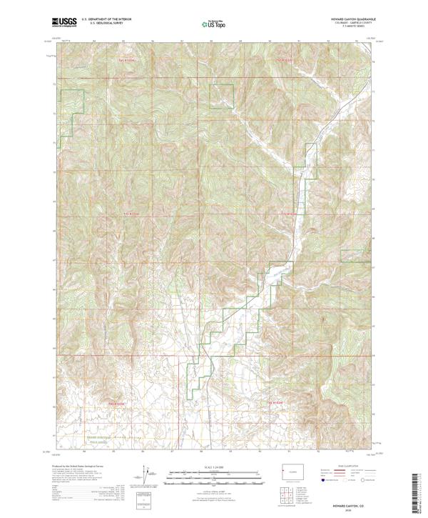 Howard Canyon, CO — USGS 7.5-minute topo (2026)