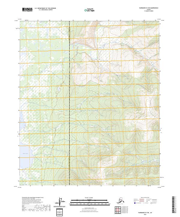 Fairbanks D-4 NE, AK — USGS 7.5-minute topo (2024)