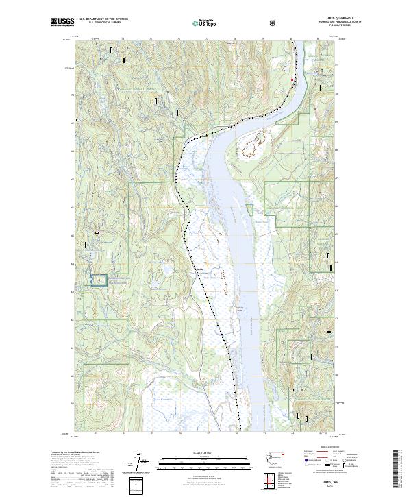 Jared, WA — USGS 7.5-minute topo (2023)