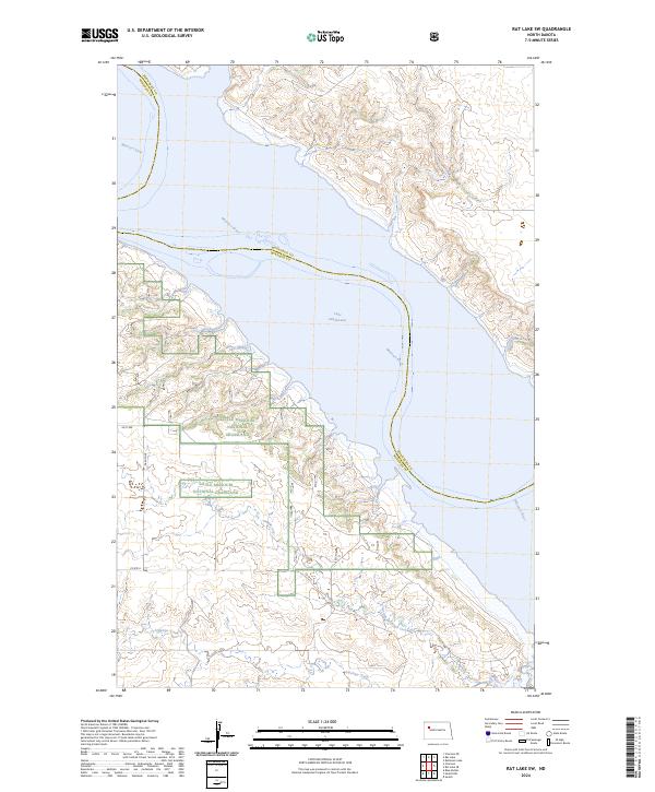 Rat Lake SW, ND — USGS 7.5-minute topo (2024)