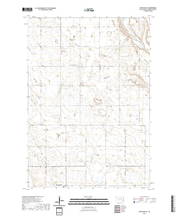 Hitchcock SE, SD — USGS 7.5-minute topo (2021)