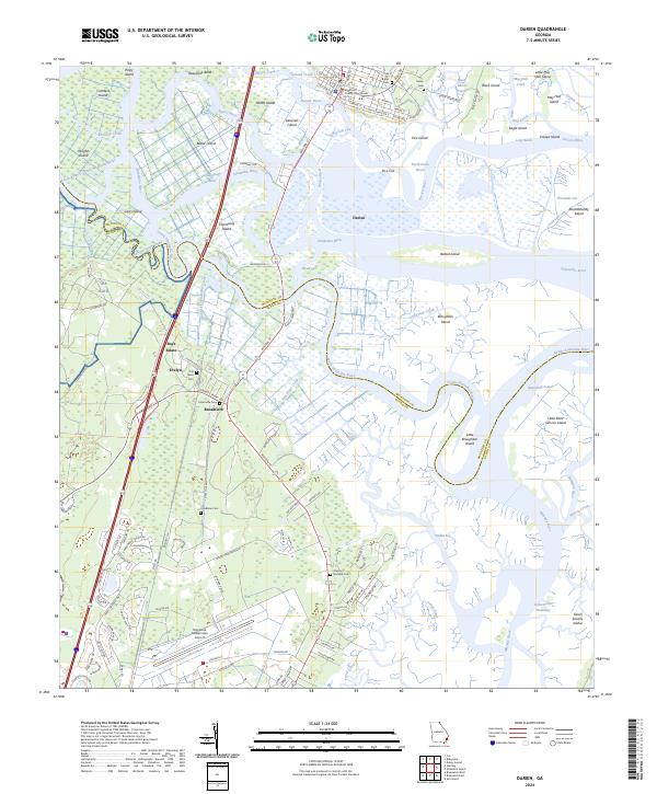 Darien, GA — USGS 7.5-minute topo (2024)