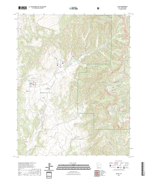 Alton, UT — USGS 7.5-minute topo (2023)