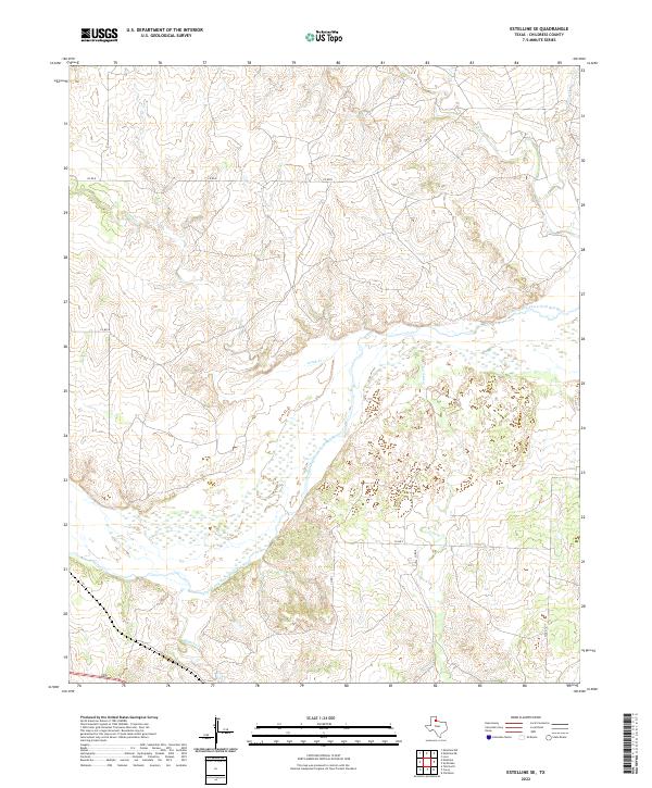 Estelline SE, TX — USGS 7.5-minute topo (2022)