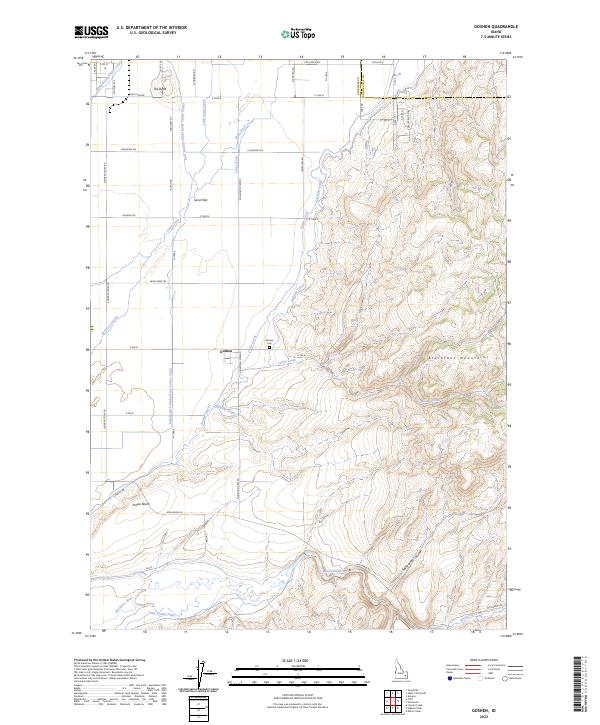 Goshen, ID — USGS 7.5-minute topo (2023)