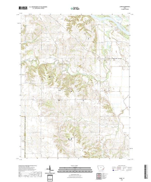 Cairo, IA — USGS 7.5-minute topo (2022)