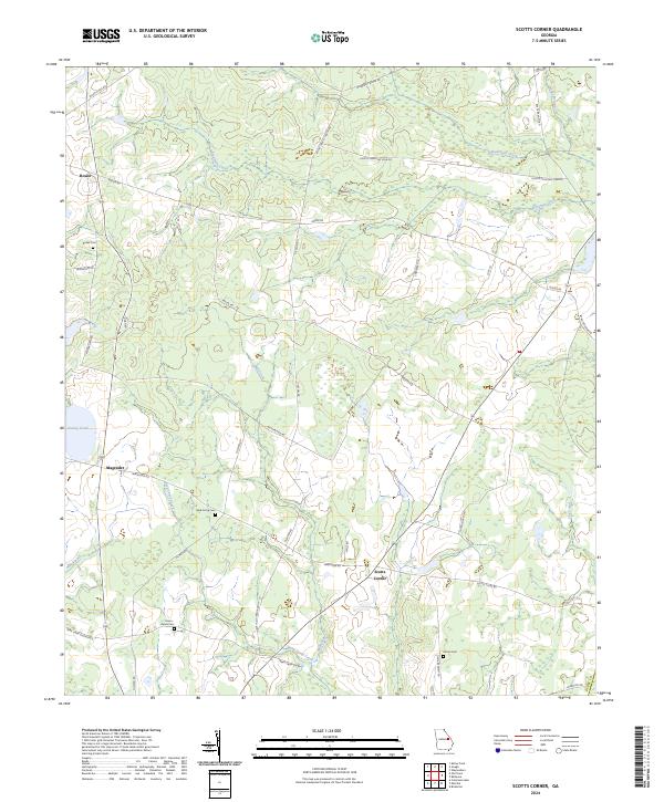 Scotts Corner, GA — USGS 7.5-minute topo (2024)