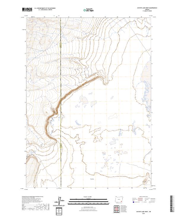 Coyote Lake West, OR — USGS 7.5-minute topo (2023)