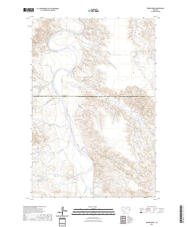 Spring Draw, MT — USGS 7.5-minute topo (2024)
