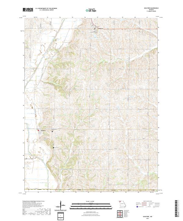 Guilford, MO — USGS 7.5-minute topo (2021)
