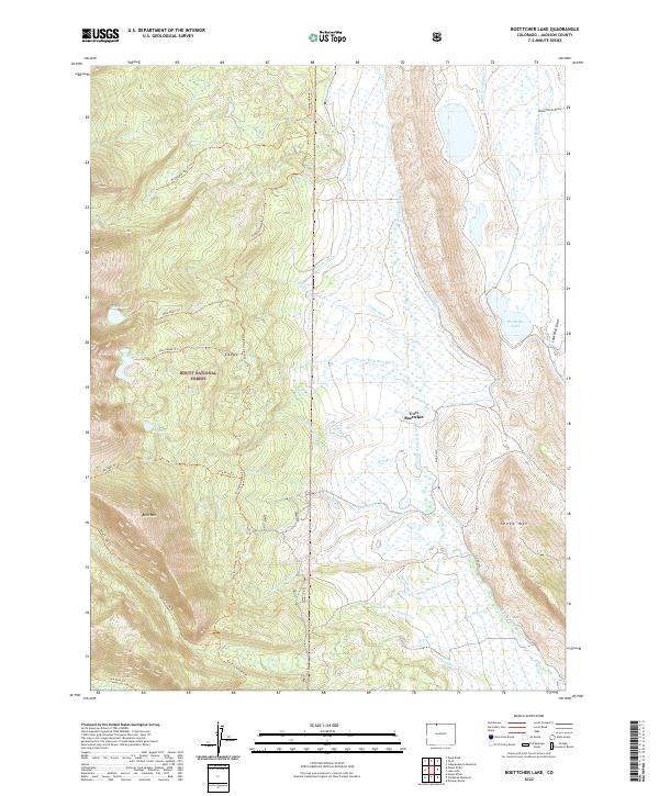 Boettcher Lake, CO — USGS 7.5-minute topo (2022)