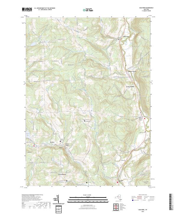Guilford, NY — USGS 7.5-minute topo (2024)