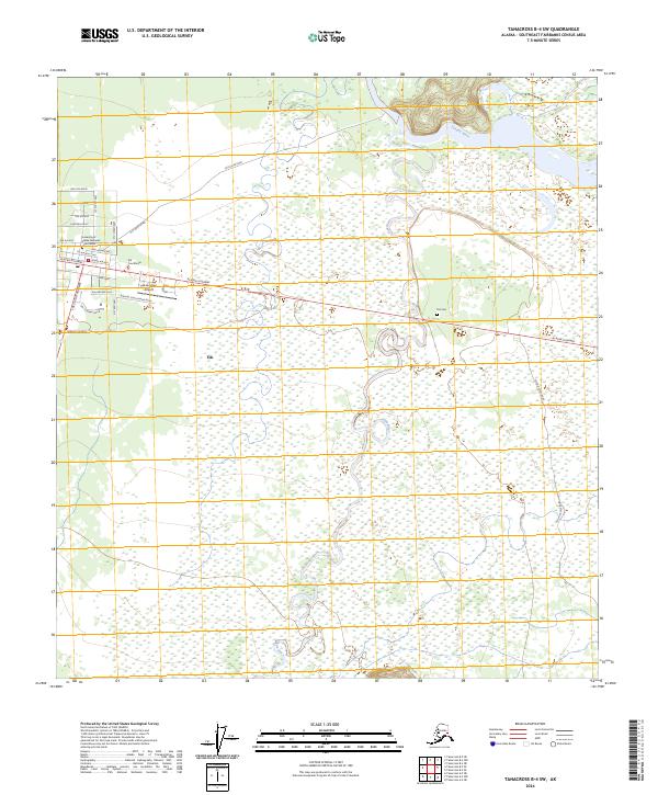 Tanacross B-4 SW, AK — USGS 7.5-minute topo (2024)
