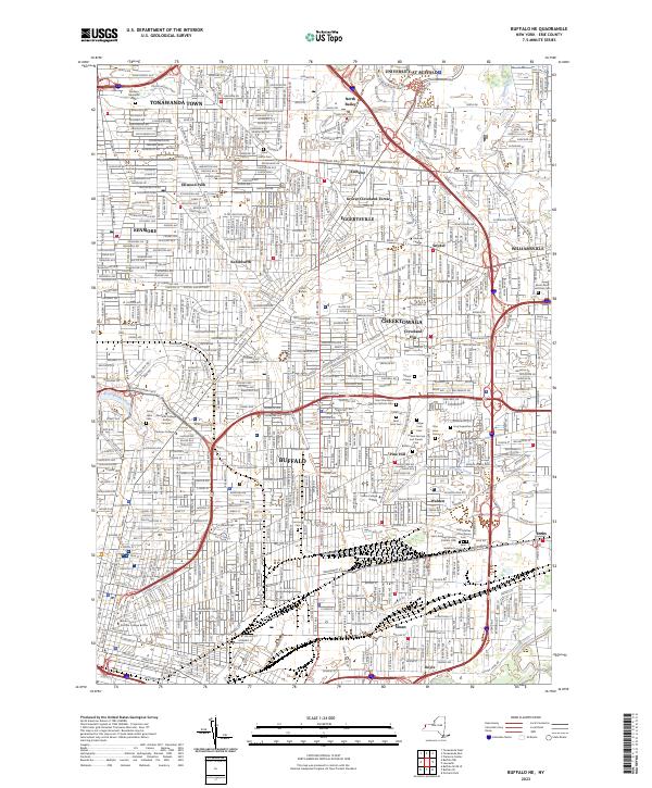 Buffalo NE, NY — USGS 7.5-minute topo (2023)