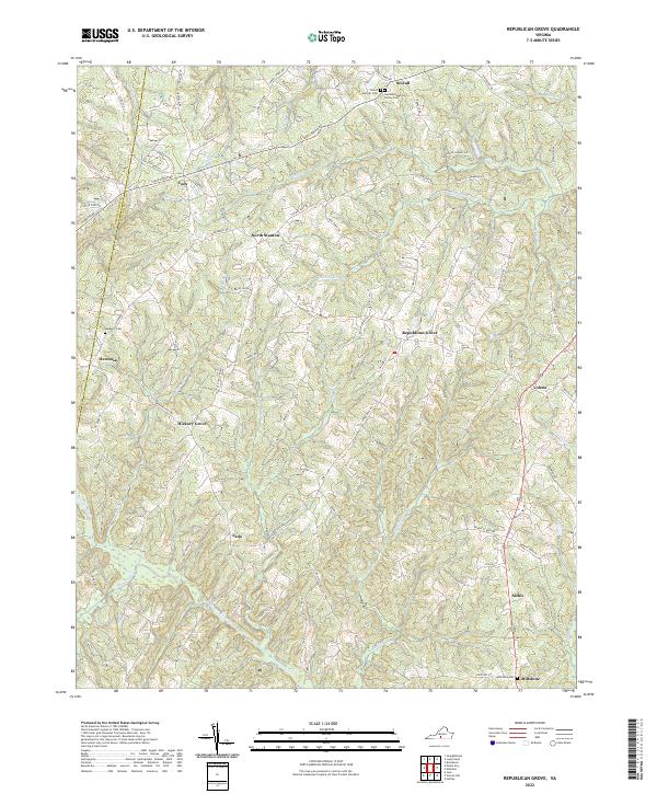 Republican Grove, VA — USGS 7.5-minute topo (2022)