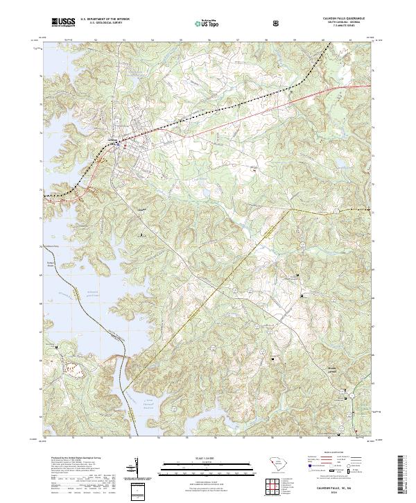 Calhoun Falls, SC-GA — USGS 7.5-minute topo (2024)