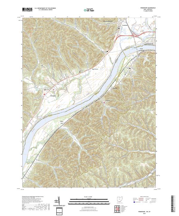 Friendship, OH-KY — USGS 7.5-minute topo (2023)