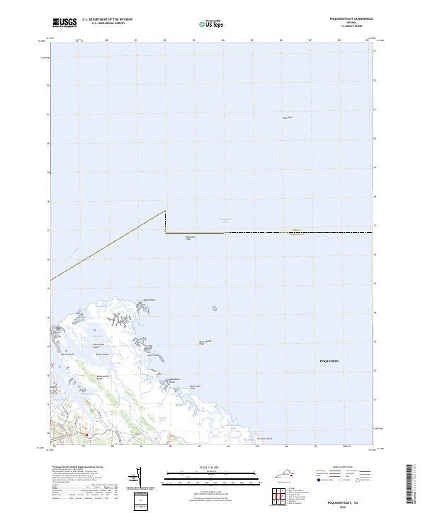 Poquoson East, VA — USGS 7.5-minute topo (2022)