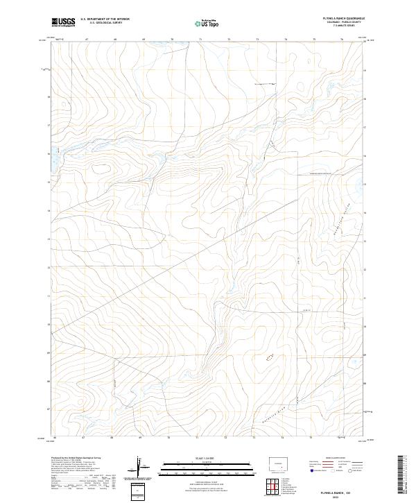 Flying A Ranch, CO — USGS 7.5-minute topo (2022)