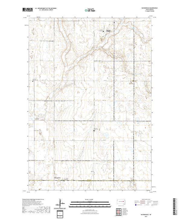 Bloomfield, SD — USGS 7.5-minute topo (2021)