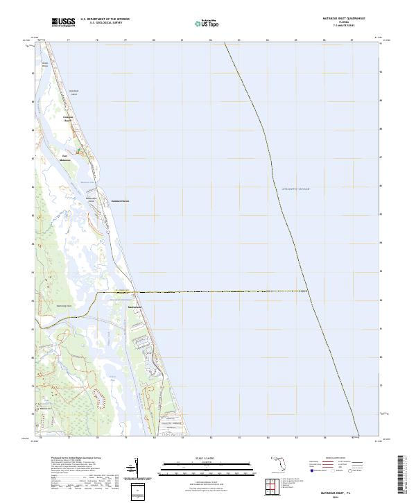 Matanzas Inlet, FL — USGS 7.5-minute topo (2024)