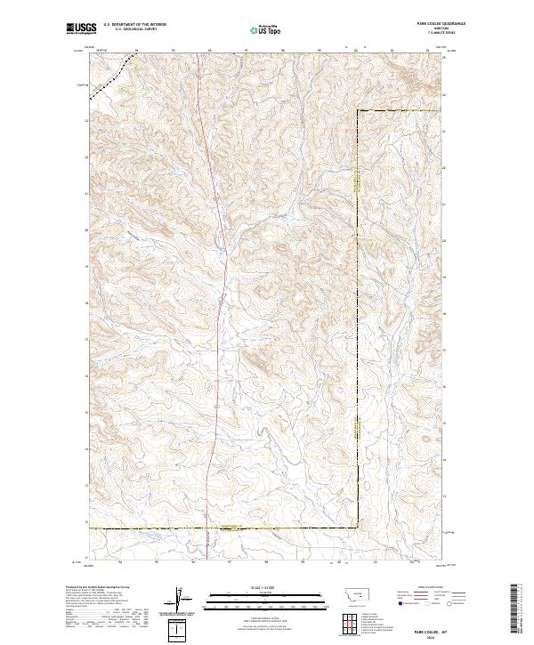 Park Coulee, MT — USGS 7.5-minute topo (2024)