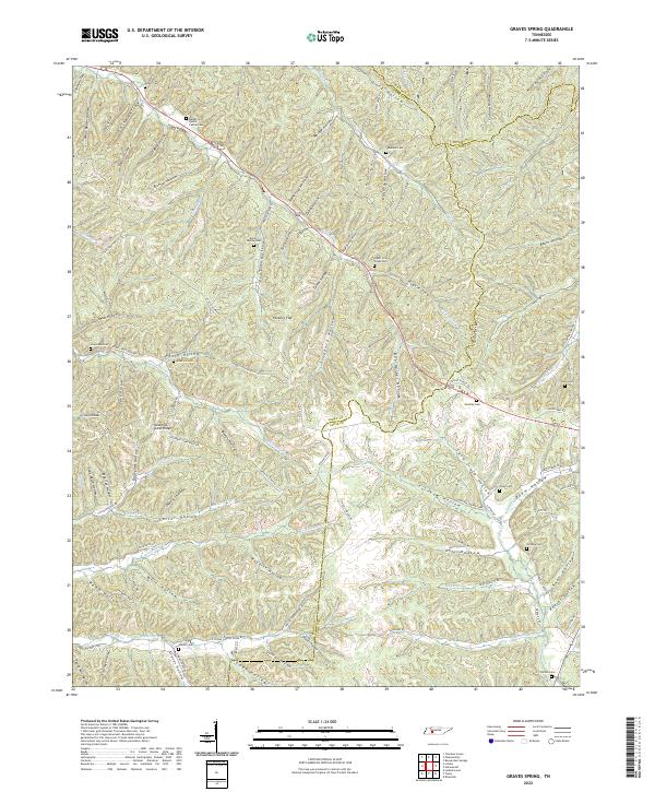 Graves Spring, TN — USGS 7.5-minute topo (2022)