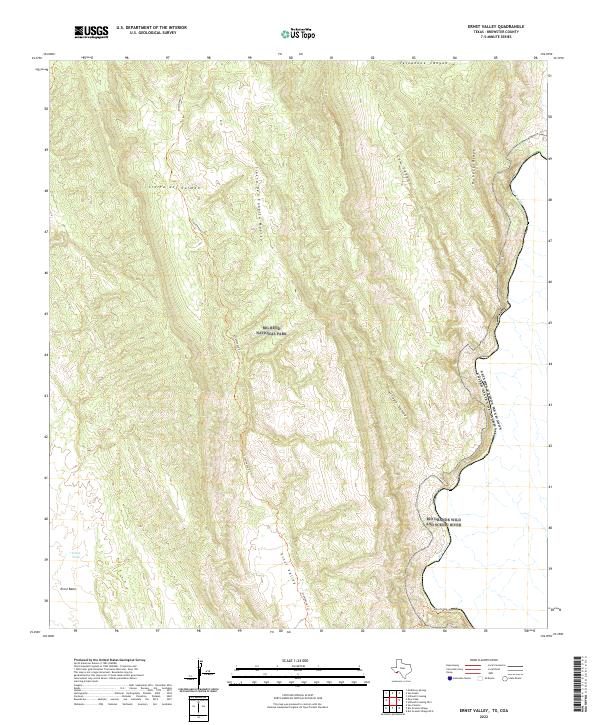 Ernst Valley, TX,COA, US — USGS 7.5-minute topo (2022)